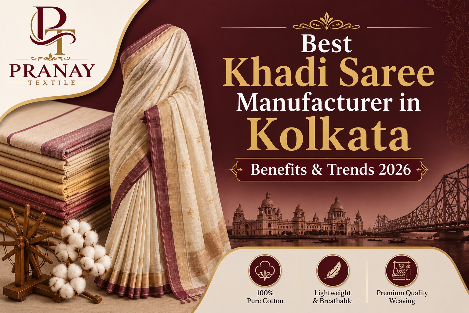 Best Khadi Saree Manufacturer in Kolkata Benefits & Trends 2026
